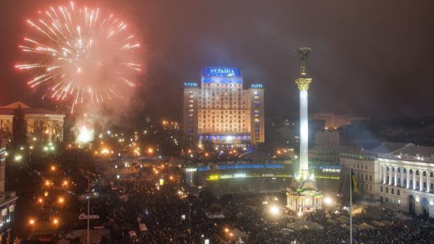Ukraine: 200.000 bei Neujahrsprotest