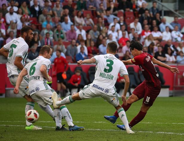 Salzburg zittert sich gegen Rapid zum Rekordsieg