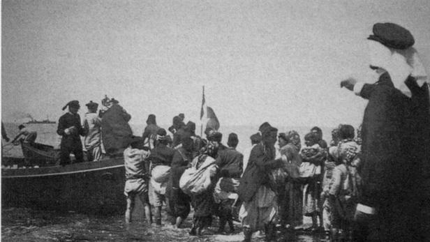 Auf der Flucht: Armenische Flüchtlinge im April 1909
