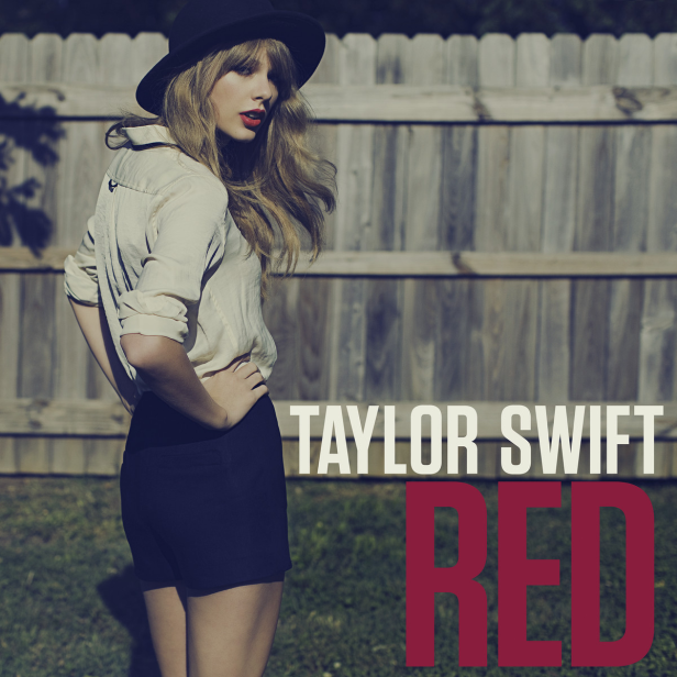 Das Cover von Taylor Swifts Album „Red“ zeigt die Sängerin mit Hut vor einem Zaun.