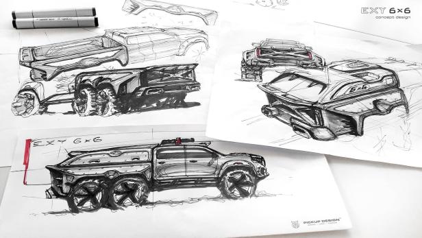 Mercedes X-Klasse 6x6 von Carlex Design ist purer Pickup-Irrsinn