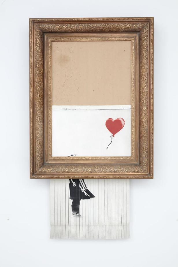 Banksy: Geschreddertes Bild ist offiziell neues Kunstwerk