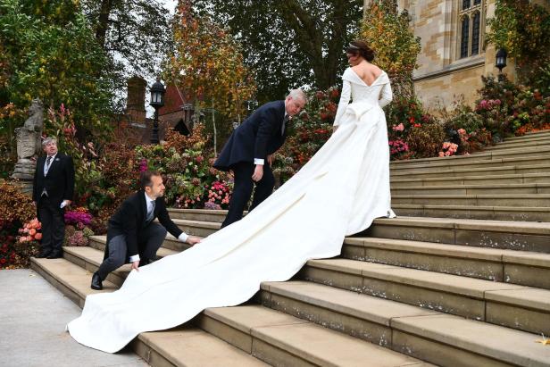 So schön strahlte Eugenie in ihrem zweiten Hochzeitskleid