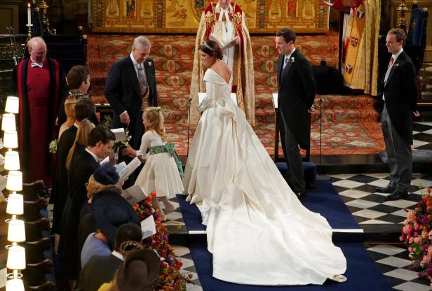 So schön strahlte Eugenie in ihrem zweiten Hochzeitskleid