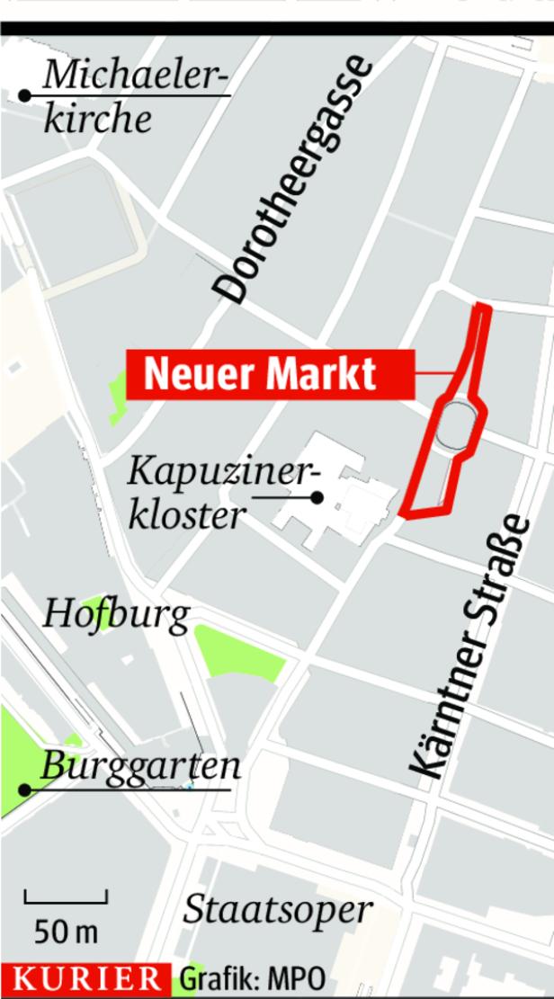 Neuer Markt in Wiener Innenstadt wird zur Flanierzone