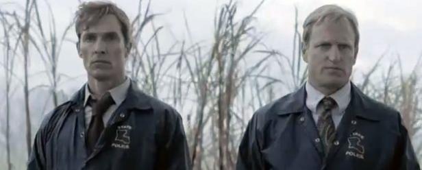 Matthew McConaughey und Woody Harrelson als Detectives in der ersten Staffel von „True Detective“.