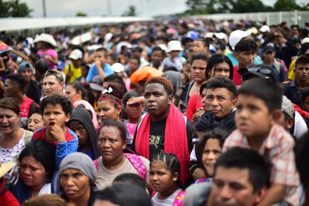 Migranten durchbrachen Grenze zwischen Guatemala und Mexiko