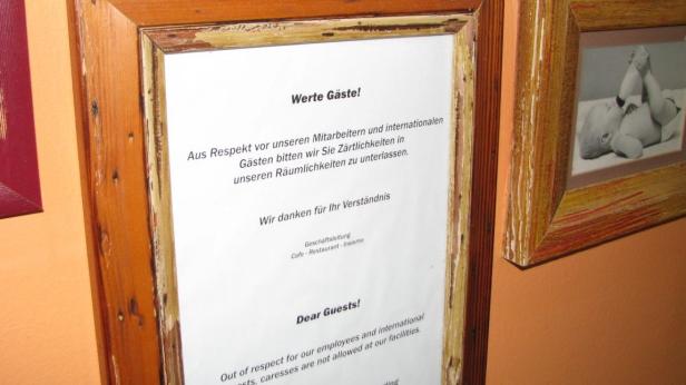 Kussverbot in Tiroler Restaurant