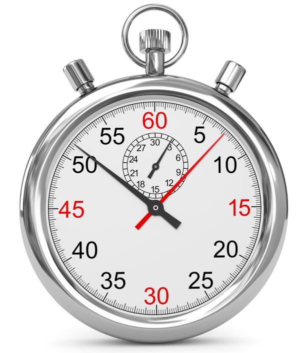 Ein silberner Chronometer mit rotem Sekundenzeiger zeigt die Zeit an.