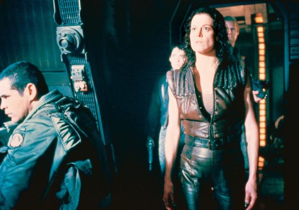 Sigourney Weaver als Ellen Ripley in einer Szene aus dem Film „Aliens – Die Rückkehr“.