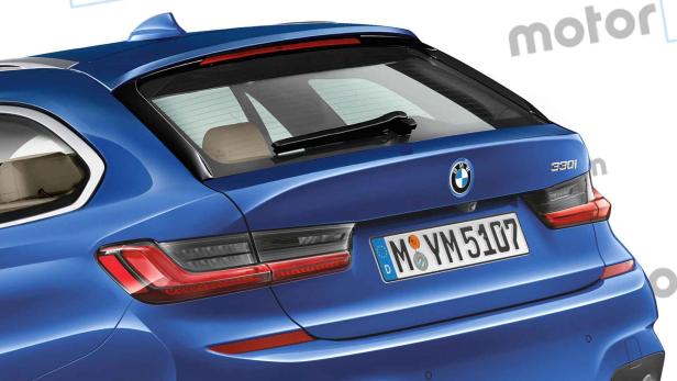 Kommender BMW 3er Touring als Rendering