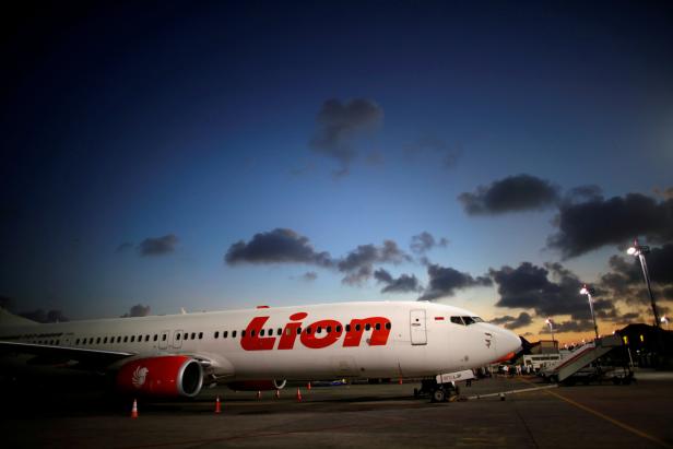 FILE PHOTO: A Lion Air Boeing 737-900 parked at Denpasar airport