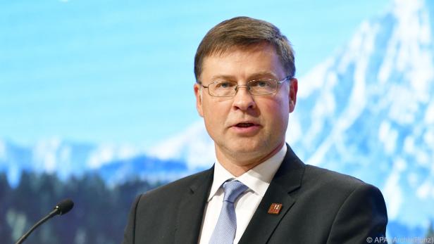 Dombrovskis mit Italiens Budgetentwurf unzufrieden