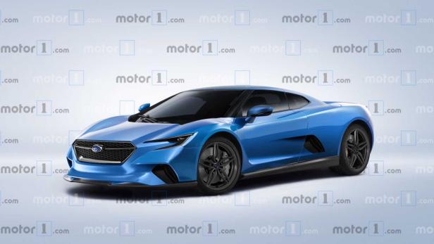 Rendering: Ein Subaru-Sportler mit Mittelmotor