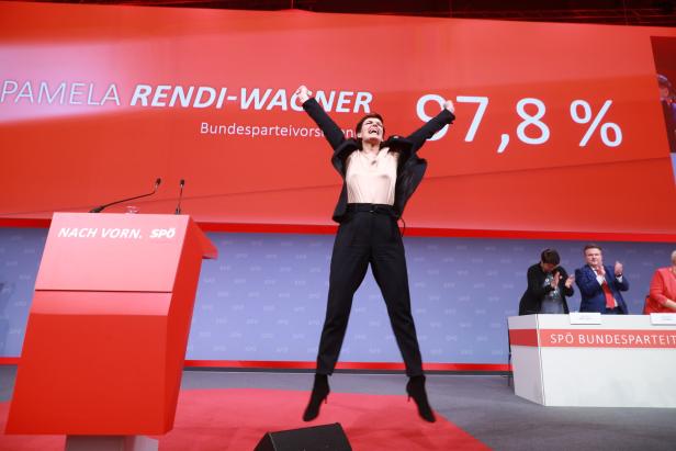 Drama beim Parteitag: Nur 75 Prozent für Rendi-Wagner