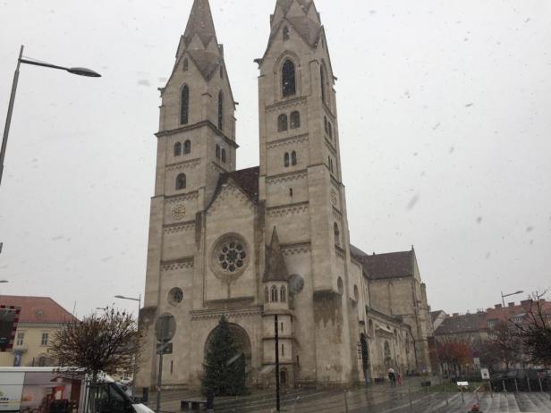 Der Winter ist da: Schneegestöber in Wien
