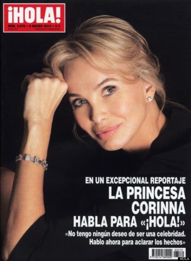 Das Cover der Zeitschrift ¡Hola! mit einem Porträt von Prinzessin Corinna zu einem Interview.