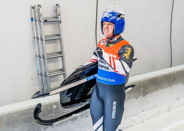 RODELN: KUNSTBAHN-WELTCUP: HERREN-EINSITZER: KINDL (AUT) / LUGE: MEN SINGLE SEATER