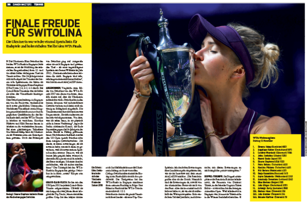Iga Świątek küsst die Trophäe nach ihrem Sieg bei den WTA Finals.