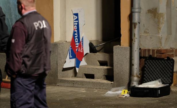 Explosion vor AfD- Büro in Döbeln