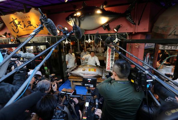 Japanische Sushi-Kette ersteigerte Thunfisch für 2,7 Mio. Euro