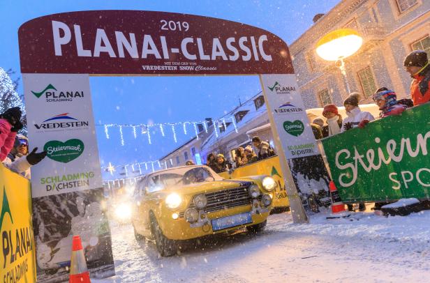 Planai-Classic 2019: Oldtimer im Winter-Chaos