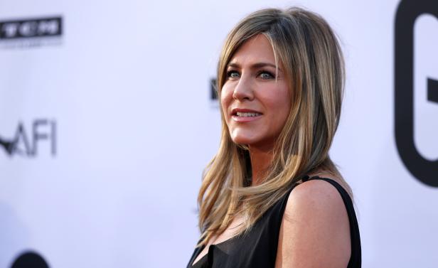Actor Aniston poses at the 46th AFI Life Achievement Award Gala in Los Angeles