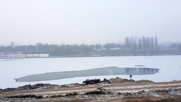 Eiseskälte: Jetzt friert sogar die Neue Donau in Wien zu