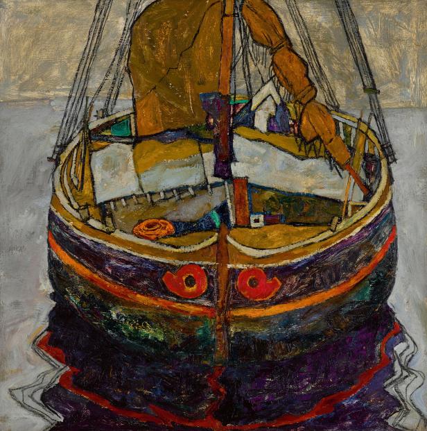 Egon Schiele-Gemälde von Fischerboot kommt zur Auktion