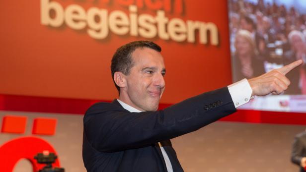 Kern mit knapp 97 Prozent zum SPÖ-Vorsitzenden gewählt