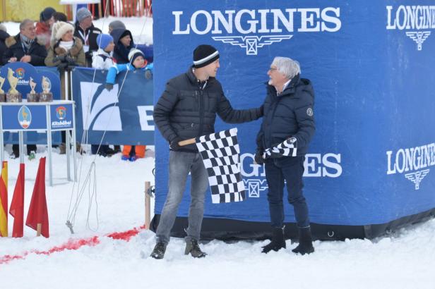 Kitzbühel, wo Vettel den Chauffeur für Ecclestone spielt