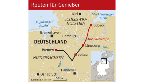 Routen für Geniesser: Bremen-Lübeck