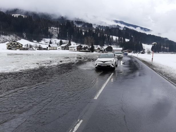 Winterwetter: Überflutungen, Glatteis und Stromausfälle in Kärnten