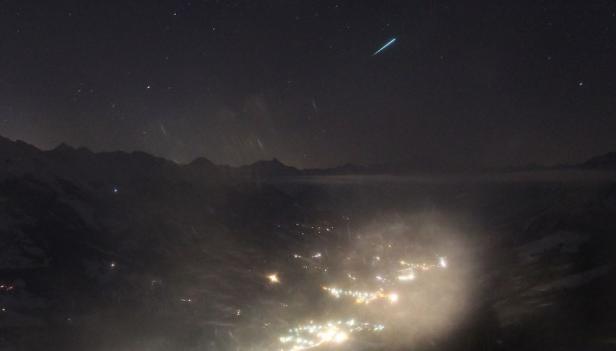 "Hell und auffällig": Meteor über Österreich gesichtet