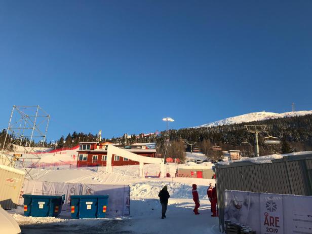 Im stillen Örtchen: Åre ist nicht im Ski-WM-Fieber