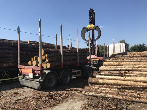 Spatenstich für Kreisverkehr und Baubeginn für Holzverladung