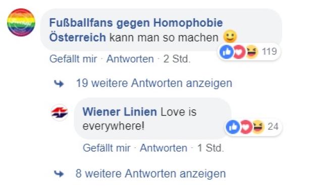 Rapid- küsst Inter-Fan: Posting der Wiener Linien polarisiert