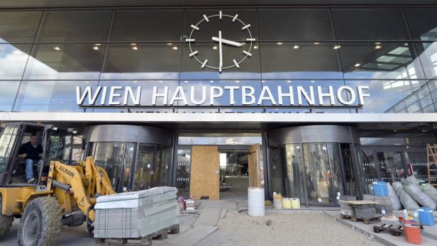 Endspurt am Wiener Hauptbahnhof