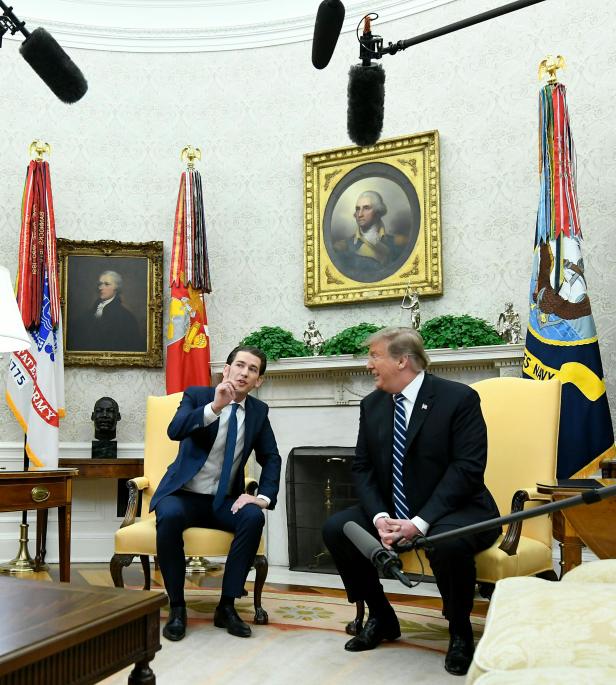 Kurz bei Trump im Weißen Haus: Das Treffen in Bildern