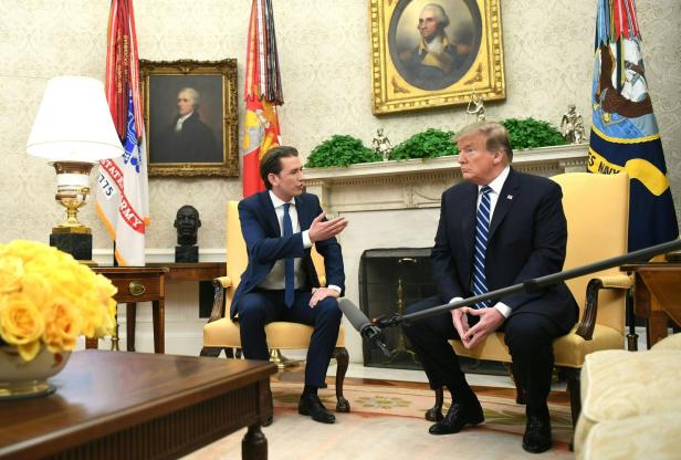Kurz bei Trump im Weißen Haus: Das Treffen in Bildern
