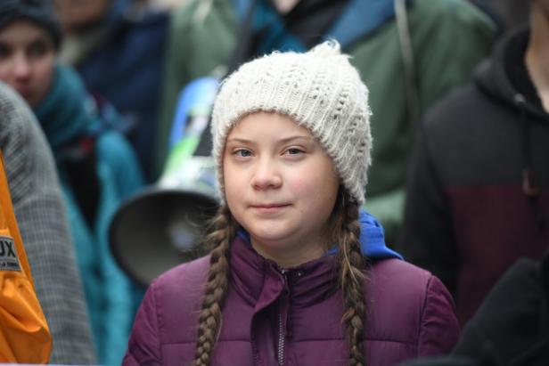 Tausende Schüler demonstrierten mit Greta Thunberg in Hamburg