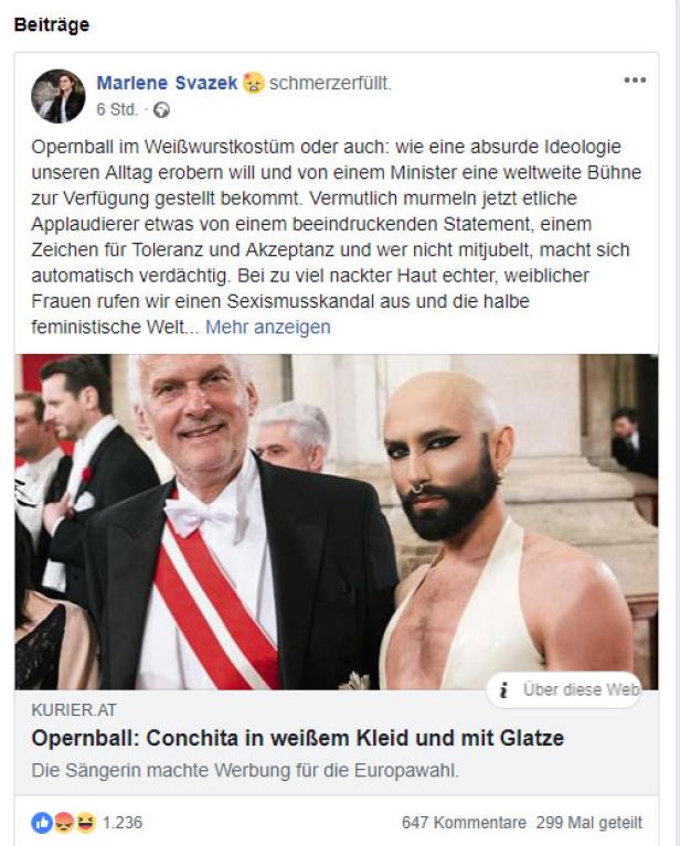 FPÖ-Politiker schießen gegen ÖVP-Minister Moser und Conchita
