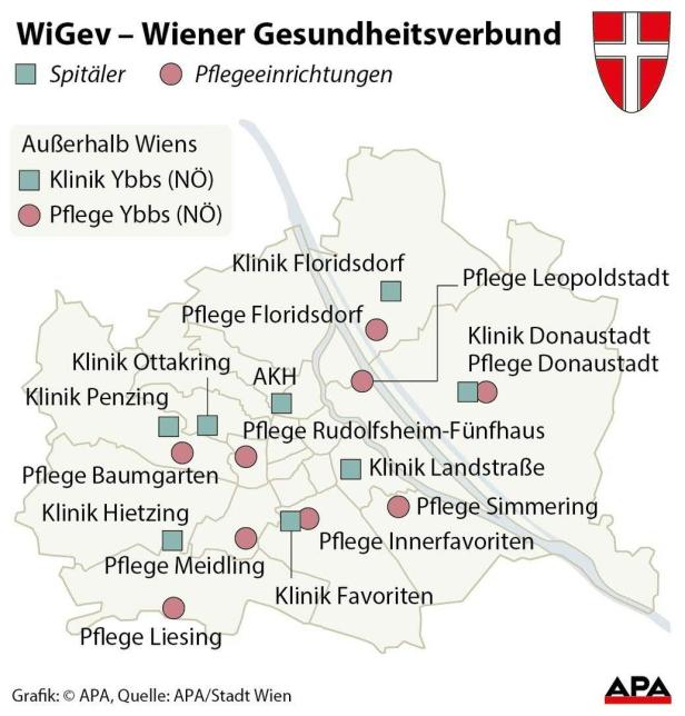 Neuorganisation: Wiener Krankenanstaltenverbund wird zum Wiener Gesundheitsverbund