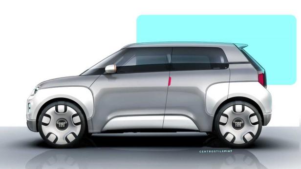 Fiat Concept Centoventi: Elektro-Kleinstwagen im Panda-Format