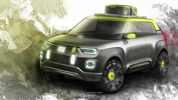 Fiat Concept Centoventi: Elektro-Kleinstwagen im Panda-Format