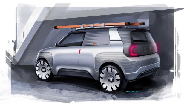 Fiat Concept Centoventi: Elektro-Kleinstwagen im Panda-Format