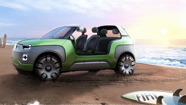 Fiat Concept Centoventi: Elektro-Kleinstwagen im Panda-Format