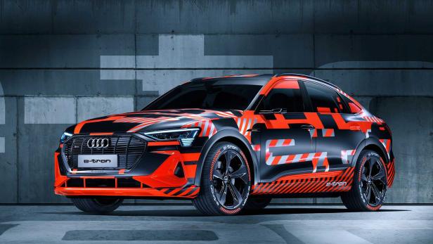 Audi e-tron Sportback: Getarnte Premiere in Genf