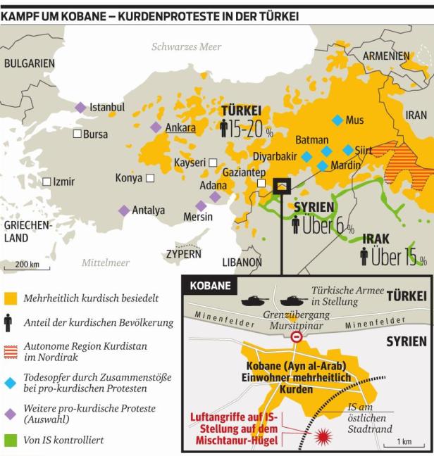 Türkei will nicht alleine in Kobane eingreifen