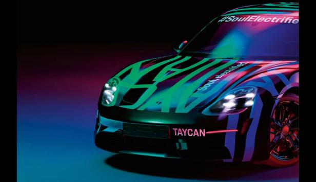 Porsche zeigt Teaserbilder vom Taycan
